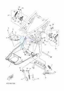 CZD250-A  (BFR1) drawing STAND & FOOTREST