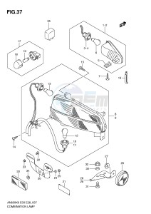 AN650 (E3-E28) Burgman drawing COMBINATION LAMP