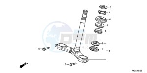 CBR600FAB CBR600F ABS E drawing STEERING STEM