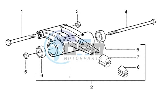 Swinging arm