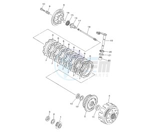 YZ F 450 drawing CLUTCH