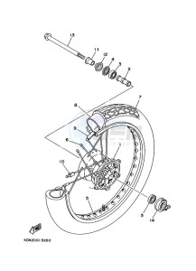 XV250 XV250M (BJP3) drawing FRONT WHEEL