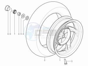 Typhoon 125 4t 2v e3 drawing Rear Wheel