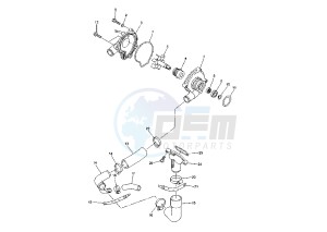 YZF R6 600 drawing WATER PUMP