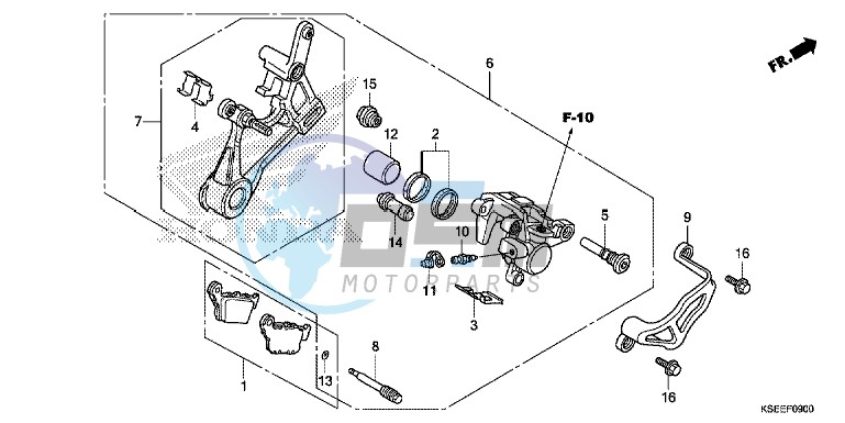 REAR BRAKE CALIPER