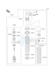 KX 125 L (L4) drawing SHOCK ABSORBER-- S- -