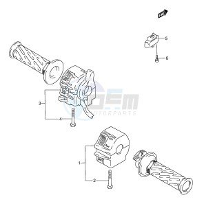 GSX-R1100W (E28) drawing HANDLE SWITCH