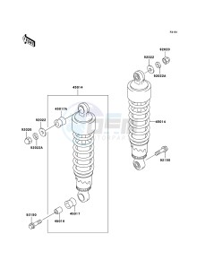 ELIMINATOR 125 BN125-A8 GB XX (EU ME A(FRICA) drawing Suspension/Shock Absorber