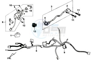 MIO 50 drawing CDI - WIRING HARNASS / IGNITION LOCK