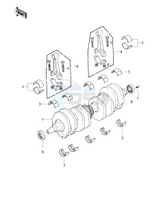 KZ 650 F (F1) drawing CRANKSHAFT