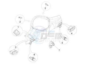 Liberty 125 4t 3v ie e3 (Vietnam ) Vietnam drawing Selectors - Switches - Buttons