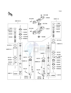 VN 2000 G [VULCAN 2000] (8F-9F) 0G9F drawing FRONT FORK