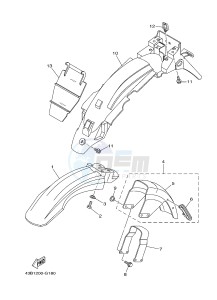 YBR125EGS (43B9) drawing FENDER