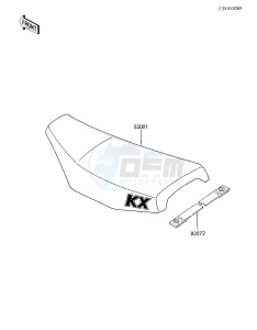 KX 80 E [KX80] (E2-E3) [KX80] drawing SEAT -- 85 KX80-E3- -