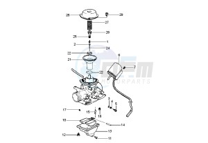 Runner VX-VXR 125-180 125 drawing Carburetor  Spares