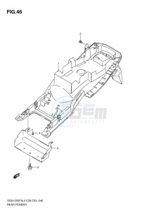 GSX1250FA (E28-E33) drawing REAR FENDER