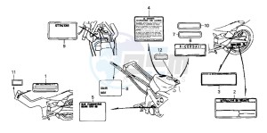 NSR125R drawing CAUTION LABEL