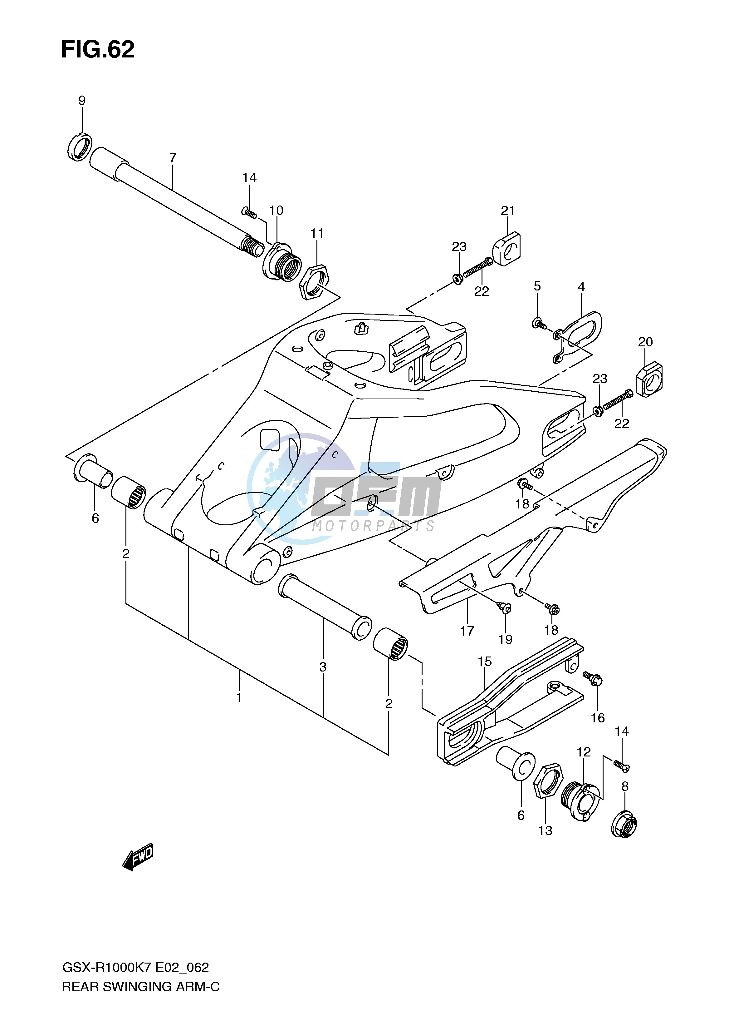 REAR SWINGING ARM