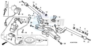 VFR8009 UK - (E / MME TWO) drawing HANDLE PIPE/TOP BRIDGE