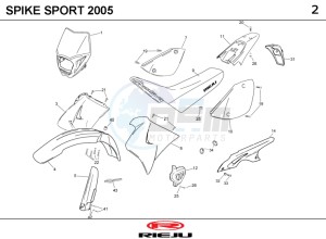 SPIKE-50-SPORT-BLUE drawing COWLING