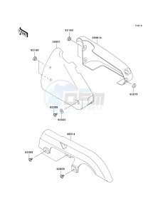 EN 500 C [VULCAN 500 LTD] (C6F-C9F) C8F drawing SIDE COVERS_CHAIN COVER