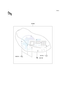 KVF 650 D ([BRUTE FORCE 650 4X4] (D6F-D9F) D8F drawing SEAT