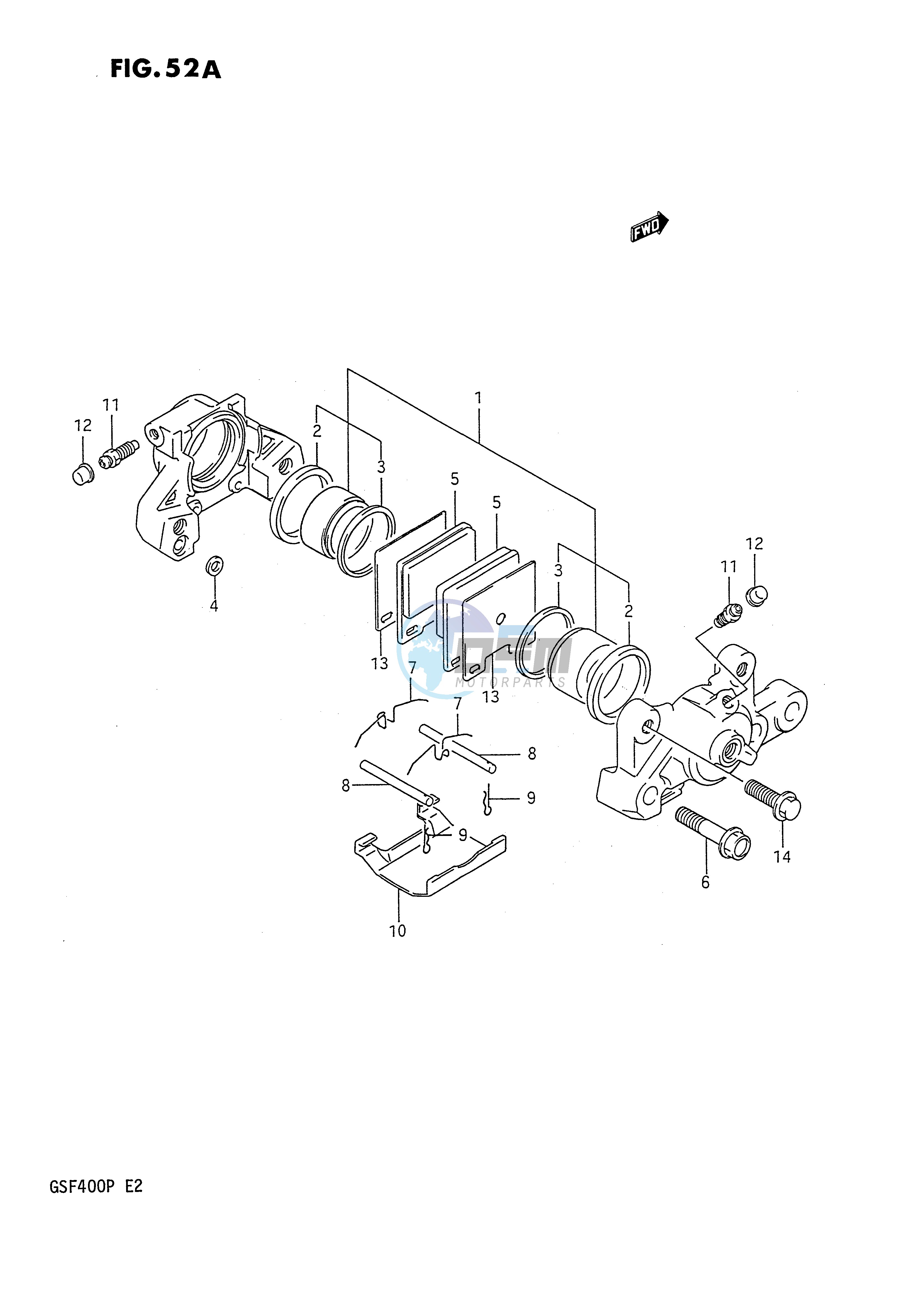 REAR CALIPER (MODEL P)