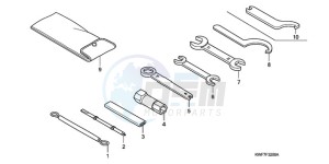 CBF125MA France - (F) drawing TOOLS