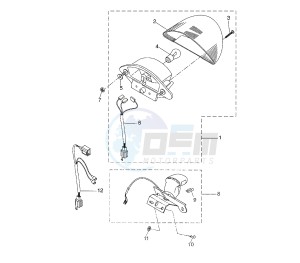 YQ AEROX 50 drawing TAILLIGHT