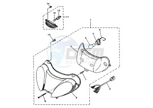 YP MAJESTY 125 drawing HEADLIGHT