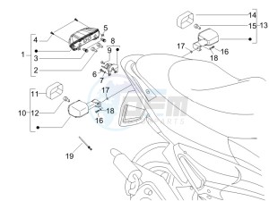 Runner 200 VXR 4t drawing Tail light - Turn signal lamps