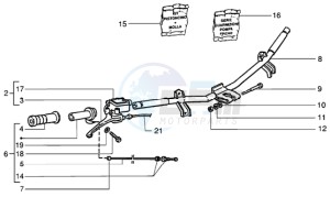 NRG 50 MC3 DT drawing Handlebars component parts