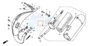 CR85R drawing EXPANSION CHAMBER