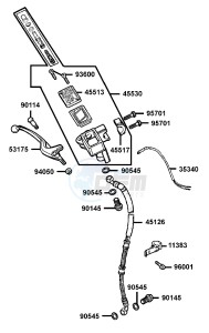 VITALITY 50 drawing Front Master Cylinder