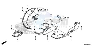 CB500XAE CB500X ABS UK - (E) drawing UNDER COWL