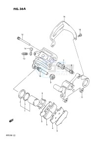 RM125 (E2) drawing REAR CALIPERS (MODEL L)