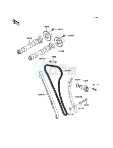 VERSYS KLE650B7F GB XX (EU ME A(FRICA) drawing Camshaft(s)/Tensioner