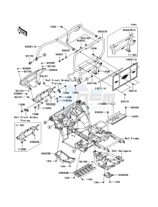 MULE_610_4X4 KAF400A7F EU drawing Guards/Cab Frame