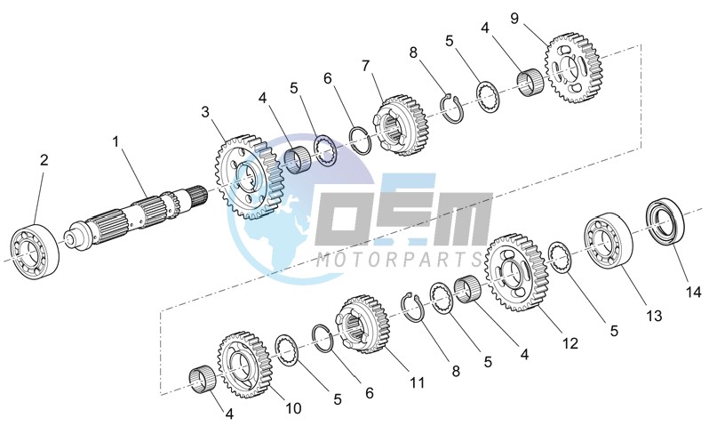 Driven shaft