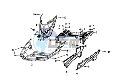 FLOOR PANEL CENTER COVER