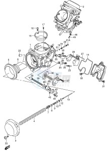 SV650S (E2) drawing CARBURETOR