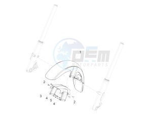 California 1400 Custom ABS 1380 WEG drawing Front mudguard-Pillar