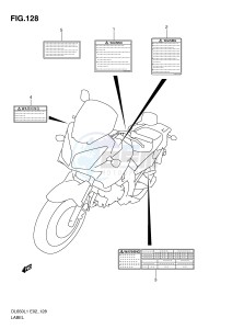 DL650 (E2) V-Strom drawing LABEL (DL650AUEL1 E19)