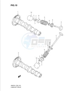 AN650 drawing CAM SHAFT/VALVE