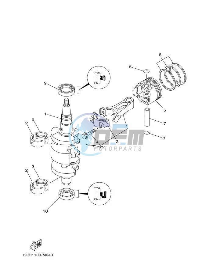 CRANKSHAFT--PISTON