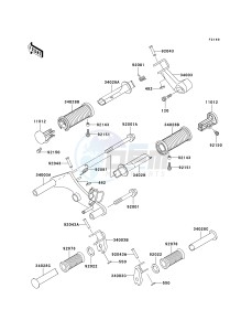 EN 500 C [VULCAN 500 LTD] (C6-C9) [VULCAN 500 LTD] drawing FOOTRESTS