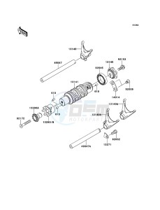 ER-6f ABS EX650B6F GB XX (EU ME A(FRICA) drawing Gear Change Drum/Shift Fork(s)