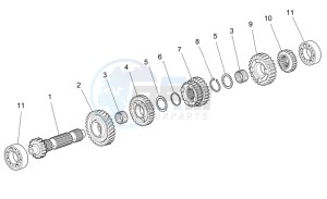 Norge 1200 IE 1200 drawing Primary gear shaft