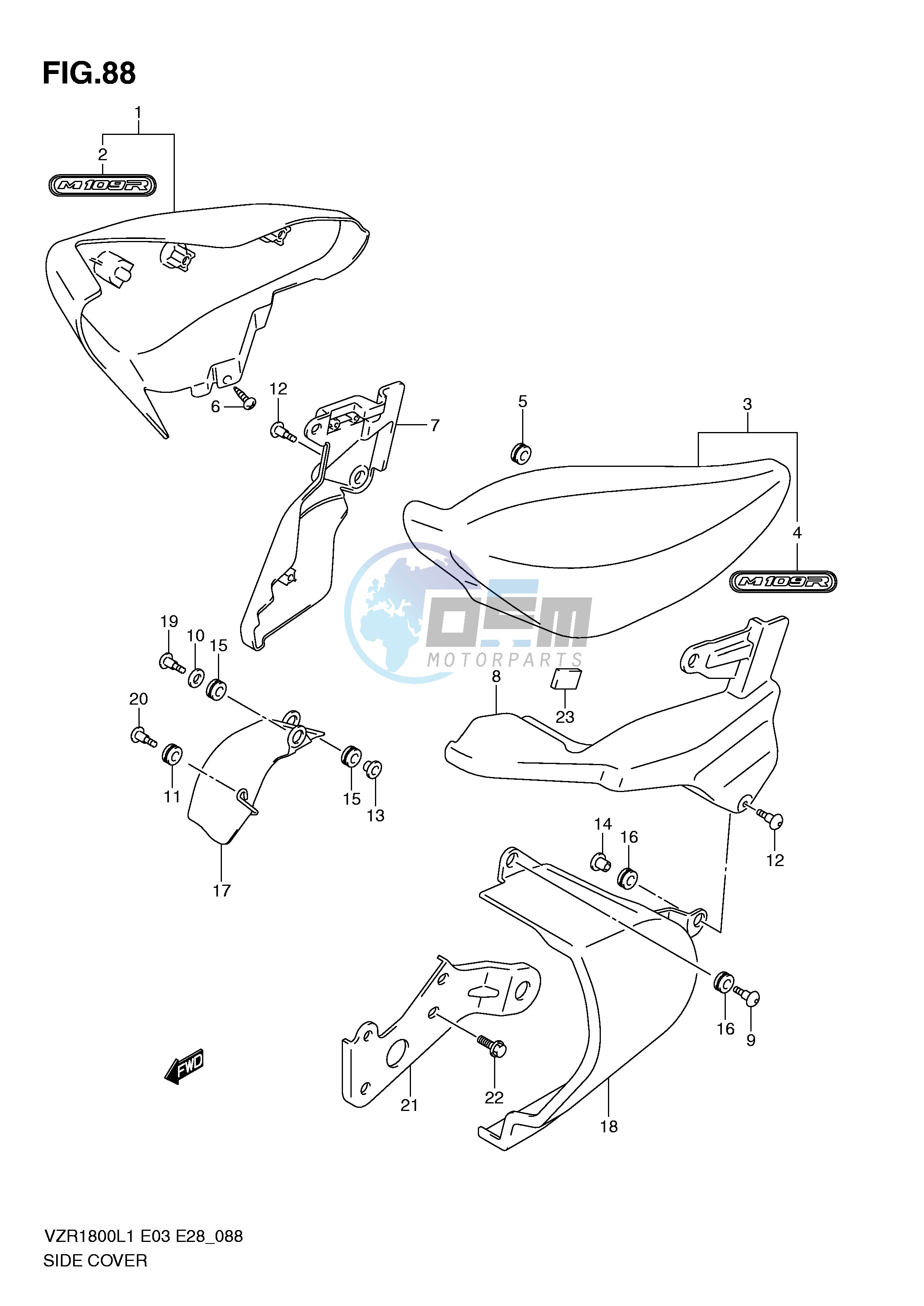 SIDE COVER (VZR1800L1 E33)