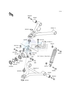 KLF 300 C [BAYOU 300 4X4] (C1-C4) [BAYOU 300 4X4] drawing FRONT SUSPENSION